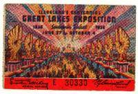 Cleveland's Centennial Great Lakes Exposition (Color Printed Ticket)
