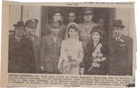 Newspaper Clipping of Ed and Mimi Ormand's Wedding Announcement