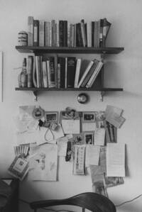Student's bookshelf