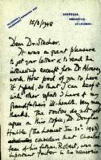 Letter from Nora Barlow to Robert Morgan Stecher