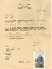 Irene Christianson's Leave Orders for December 1945