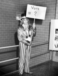 Student dressed as Uncle Sam