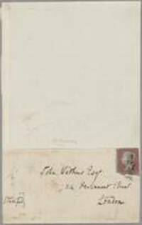 Autograph letters of Thomas De Quincey : envelope to John Watkins