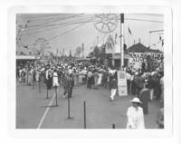 Crowds along midway