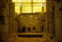Inside the Temple of Apollo at Bassai