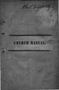 Manual for the members of the First Presbyterian Church in Cleveland: compiled and published by order of the session | Alternative Title : Church manual