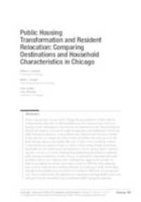 Public housing transformation and resident relocation: Comparing destinations and household characteristics in Chicago