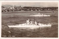Postcard of USS Idaho