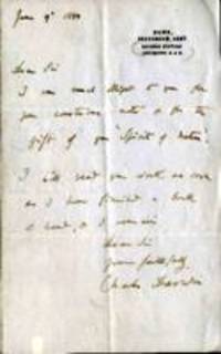 Letter from Charles Darwin to Robert Hunt, 12623