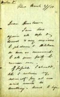 Letter from Joseph Dalton Hooker to Professor John Stevens Henslow