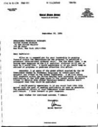 Letter from Arlen Specter to Madeleine Albright