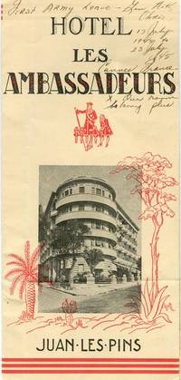 Cover of a Hotel Les Ambassadeurs Brochure