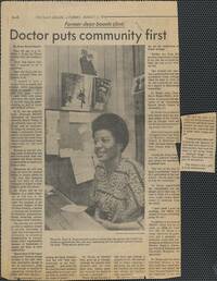 Doctor puts community first
