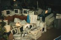 Adelbert Main fire, interior, destroyed computers