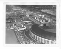 Great Lakes Expo looking east with Municipal Stadium in foreground 1937