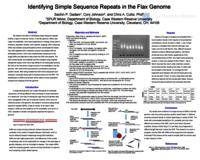 Identifying Simple Sequence Repeats in the Flax Genome 
