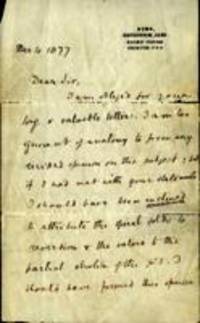 Letter from Charles Darwin to R. A. Vance, 11269