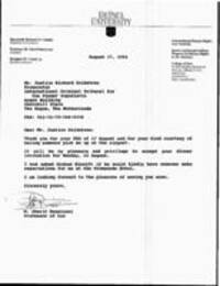 Letter from M. Cherif to Richard Goldstone
