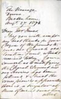Letter from G.S. Ffinden to J. Brodie Innes
