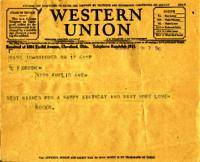 80th Birthday telegrams, March 16 and 17, 1929