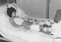 Wounded Girl in Hospital