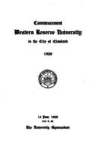 Western Reserve University Commencement, 6/13/1929