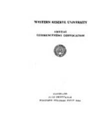 Western Reserve University Annual Commencement Convocation, 6/13/1951