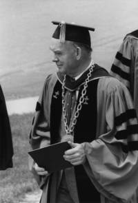Louis A. Toepfer at the Law School commencement
