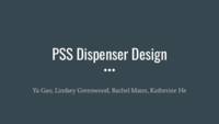 Port Injection Site Sanitization(PSS) Dispenser Design