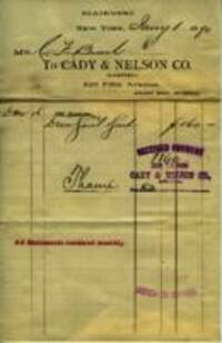 Paid Invoices, 1890