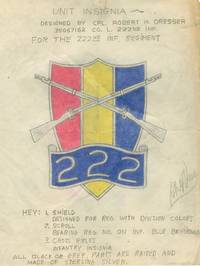 Bob Dresser's Design for the 222 Infantry Regiment Insignia