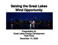 Seizing the Great Lakes Wind Opportunity