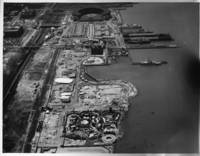 Aerial Survey Photograph showing Shoreline and Exhibition Site