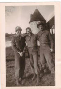 Photograph of Tony Sajovic and Two Friends, France, 1944