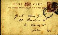 Postcard from Charles Darwin to Grant Allen, 12062