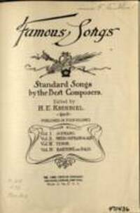 Famous songs : standard songs by the best composers