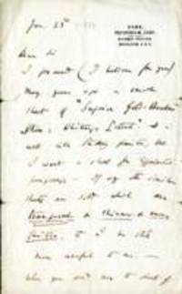 Letter from Charles Darwin to Unknown, 11841