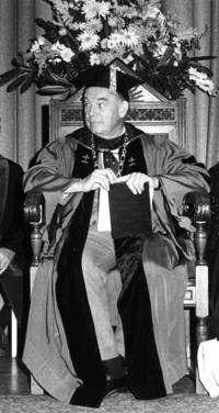 Louis A. Toepfer presides over commencement convocation