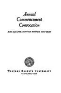 Western Reserve University Annual Commencement Convocation, 6/11/1958