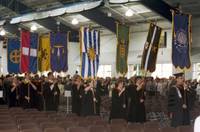 Procession of heraldic banners